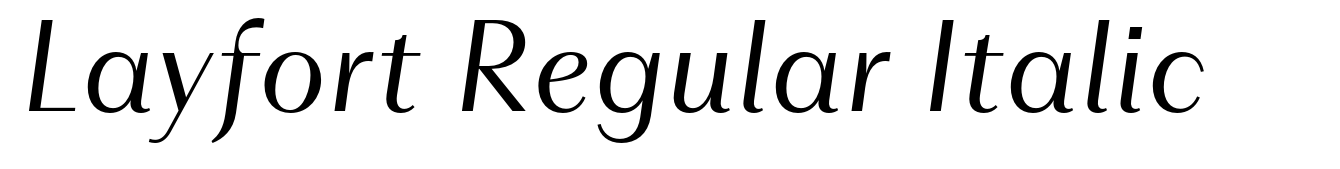 Layfort Regular Italic